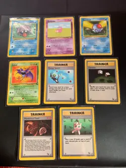 Complete Fossil Common set 16 / 62 Vintage WOTC Pokemon Cards - Image 3