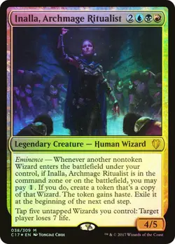 1x NM Inalla, Archmage Ritualist MTG Commander 2017 C17 SV - Image 1