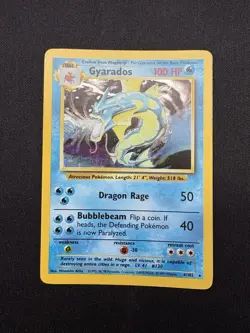Pokemon Gyarados 6/102 Base Set Holo English 1999 Card - HP - Image 1