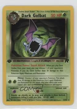 Dark Golbat 1st Ed. Pokemon Team Rocket #24 2000 - Image 1