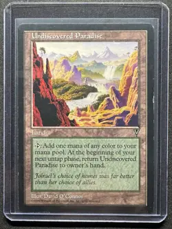 Rare Undiscovered Paradise Visions Magic: The Gathering LP Condition MTG - Image 1