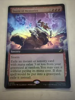 Storm of Memories 0199 TLE Foil Extended Art MTG Avatar: The Last Airbender NM/M - Image 1