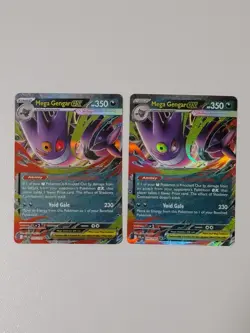 2 Mega Gengar ex 056/094 Mega Evolution Phantasmal Flames Pack Fresh Pokemon TCG - Image 1
