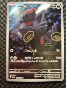 Pokemon Zorua 075/064 Sv: Shrouded Fable Illustration Rare Holo - Image 1