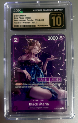 Black Maria ST04-011 Tournament Winner Pack Vol. 2 - One Piece CGC 10 PRISTINE - Image 1