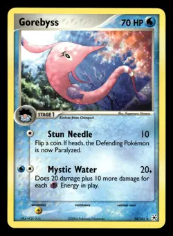 Gorebyss 18/101 Rare Ex Hidden Legends Pokemon Card - Image 1