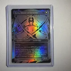 FOIL AVATAR AANG (BORDERLESS) Avatar: The Last Airbender TLA Magic MTG MINT CARD - Image 2