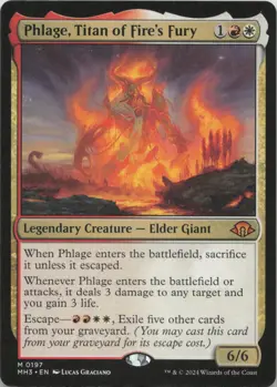 Phlage, Titan of Fire's Fury M Modern Horizons 3 197 - LP MTG - Image 1