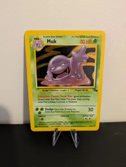 Muk 13/62 Rare Fossil Holo Pokemon Card 1999 - Image 1