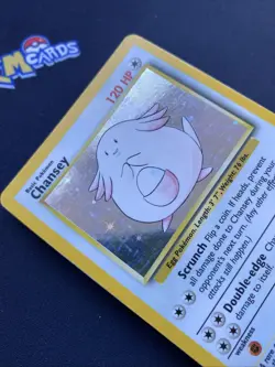 Pokemon TCG Chansey Base Set 3/102 Holo Rare MP. - Image 4