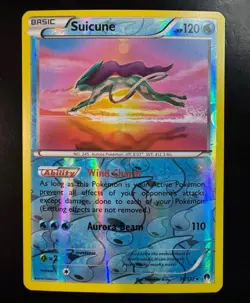 Pokemon Suicune 30/122 Breakpoint Reverse Holo Rare 120 HP Aurora Beam - Image 1