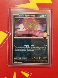 Cynthia's Spiritomb Reverse Holo 129/182 Pokemon Destined Rivals NM/M - Image 1
