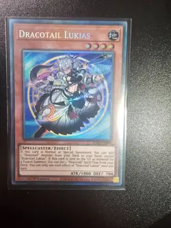Yugioh Dracotail Lukias JUSH-EN001 Collector Rare Near Mint 1st Edition - Image 1