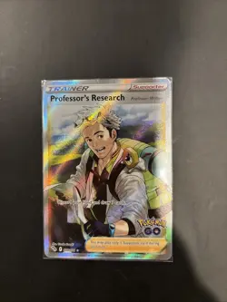 Professors Research 078/078 Pokemon Go NM Full Art Ultra Rare Pokemon Card - Image 1