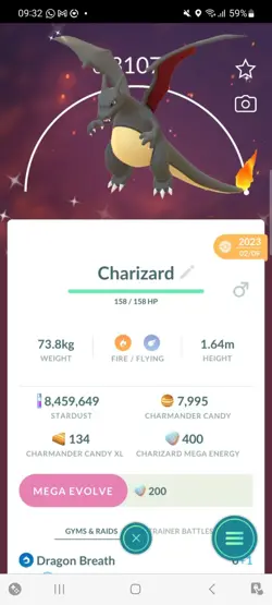 Pokemon Go Shiny Charzard ( Max CP ) - Image 1