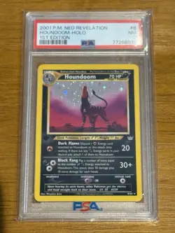 PSA 7 Pokemon TCG Neo Revelation #08/64 Houndoom 1st Edition Holo - Image 2