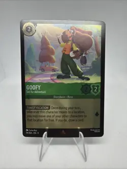 Goofy 74/204 Disney Lorcana Fabled Rare Cold Foil Card NM - Image 1