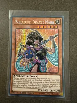Yugioh Card - Palladium Oracle Mana *Prismatic Secret Rare* TN19-EN004 (NM) - Image 1