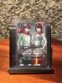 Digimon Card Game Dan Yuki & Kanan Yuki BT24-085 Super Rare NM - Image 1