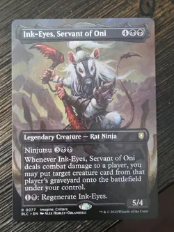 Ink-Eyes, Servant of Oni (Borderless) Commander: Bloomburrow Regular - Image 1