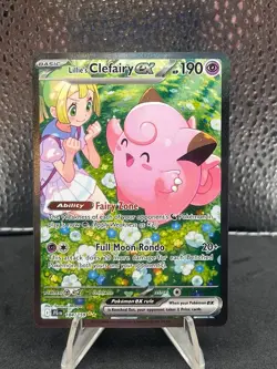 Pokemon TCG Journey Together Lillie's Clefairy EX Card 184/159 English - Image 1