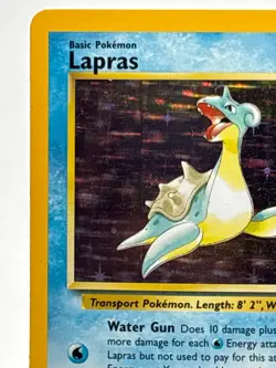 1999 Pokemon Lapras Holo 10/62 Fossil Unlimited Edition Rare Vintage #1 - Image 4