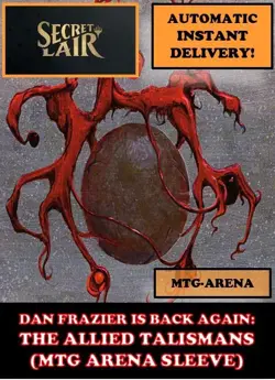 MTGA MTG ARENA CODE CARD DAN FRAZIER BACK ALLIED TALISMANS SECRET LAIR SLEEVE - Image 3