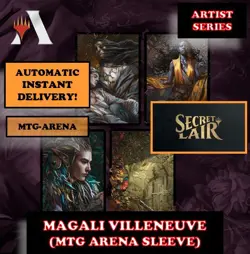 MTGA MTG ARENA CODE CARD ARTIST SERIES MAGALI VILLENEUVE SECRET LAIR SLEEVE - Image 1
