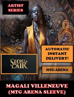 MTGA MTG ARENA CODE CARD ARTIST SERIES MAGALI VILLENEUVE SECRET LAIR SLEEVE - Image 3
