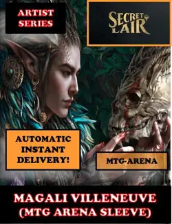 MTGA MTG ARENA CODE CARD ARTIST SERIES MAGALI VILLENEUVE SECRET LAIR SLEEVE - Image 4