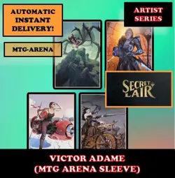 MTGA MTG ARENA CODE CARD ARTIST SERIES VICTOR ADAME MINGUEZ SECRET LAIR SLEEVE - Image 1