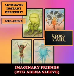MTGA MTG ARENA CODE CARD ARTIST SERIES IMAGINARY FRIENDS SECRET LAIR SLEEVE - Image 1