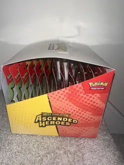 Pokemon Ascended Heroes Tech Sticker Collection 6x6 Set Of 12 Full Box In Hand - Image 2