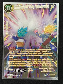Dragon Ball Super SSB Vegeta & SS Trunks Father-Son Bonds SPR Foil Card - Image 1