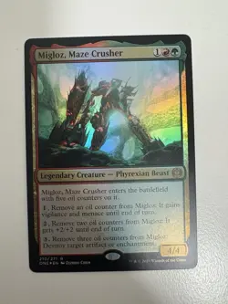 Migloz Maze Crusher Foil MTG Magic the Gathering Card NM Near Mint ONE - Image 1