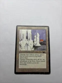 MTG Ivory Tower- Antiquities- Uncommon- HP - Image 1