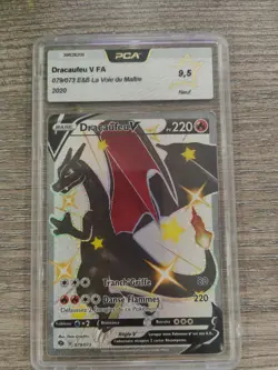 Carte Pokemon Dracaufeu V FA Shiny 079/073 E&B La Voie Du Maitre PCA 9,5 - Image 1