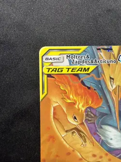 Pokemon - Moltres & Zapdos & Articuno GX 44/68 Hidden Fates Holo NM - Image 2