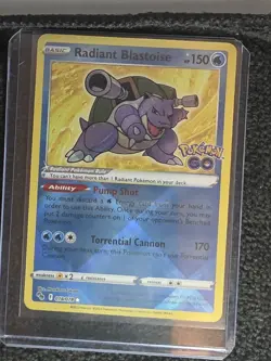 S10b: Pokemon GO #018/071 Radiant Blastoise - Image 1