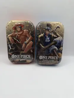 One Piece Tin Pack Set Vol 2 Factory Sealed 2 TIN LOT IN HAND Ready To Ship New - Image 1