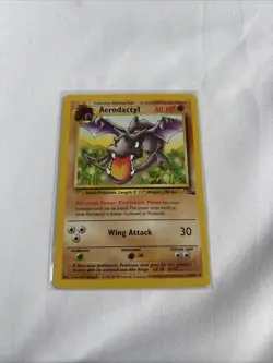 Aerodactyl 16/62 Fossil Unlimited Non Holo Rare Vintage Pokemon TCG Card - Image 1