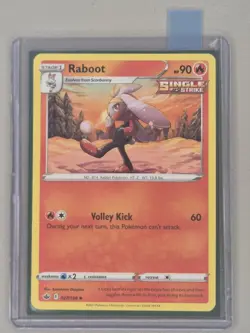 Pokemon TCG Raboot 027/198 Card Sword and Shield Chilling Reign Non-Holo Mint - Image 2