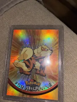 1999 topps Pokemon TV Animation Edition Series 1 Holo Foil #59 Arcanine #troy - Image 3