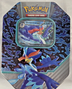 Pokemon TCG Paldea Partners Tin Quaquaval Ex320 Booster Packs New/Sealed - Image 1