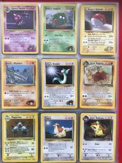 Pokemon Card Binder Collection 234 Cards WOTC Base Set, Jungle, Japanese, Promo - Image 2