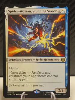 Spider-Woman, Stunning Savior Marvel's Spider-Man Regular Rare MTG - Image 1