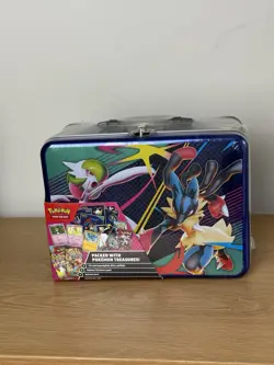 2025 Pokemon TCG Collector Treasure Chest Lunch Box Tin Q4 New - Image 1