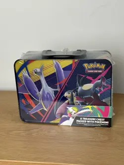 2025 Pokemon TCG Collector Treasure Chest Lunch Box Tin Q4 New - Image 2