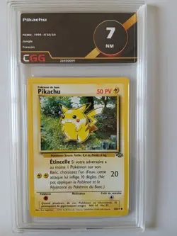 Carte pokemon Francais Pikachu (JU 60) Jungle CGG 7 26500009 - Image 1