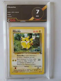 Carte pokemon Francais Pikachu (JU 60) Jungle CGG 7 26500003 - Image 1